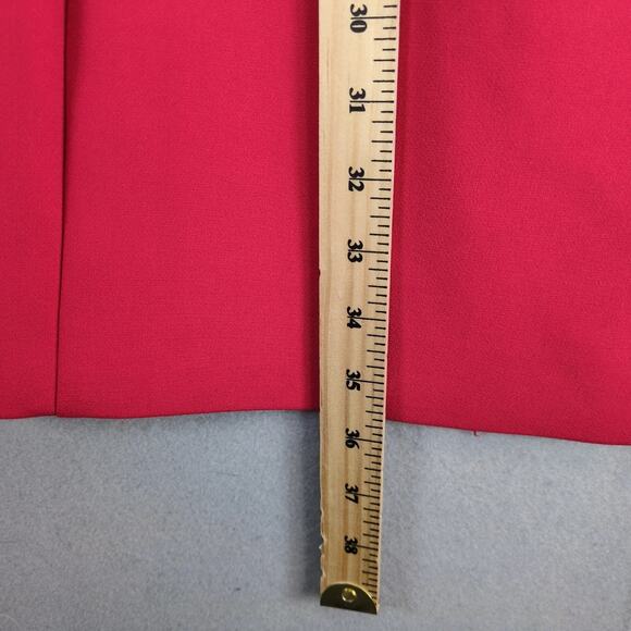 Fuchs Schmitt Red Pea Coat Jacket Women's US 14 Classic Preppy Lined Button Up - Picture 6 of 10